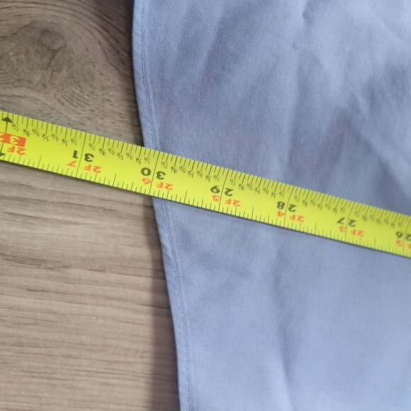 L.L.Bean Mens Traditional Fit Button-Up Shirt 16-34 Blue Long Sleeve 100% Cotton - Picture 5 of 5